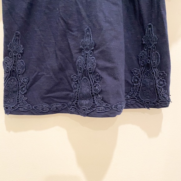 Navy off-the-shoulder blouse - Picture 3 of 4